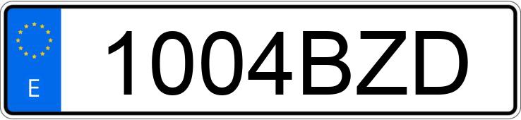 Numer rejestracyjny 1004BZD posiada SUZUKI GRAND VITARA