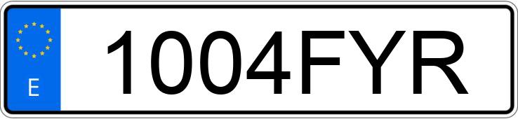 Реєстраційний номер 1004FYR має CITROEN C4 PICASSO 7PZ Реєстраційний номер 1004FYR має CITROEN C4 PICASSO 7PZ