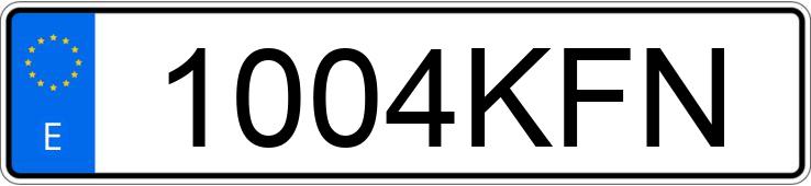 Numer rejestracyjny 1004KFN posiada MERCEDES A (176)