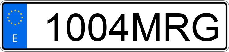 Numer rejestracyjny 1004MRG posiada KTM EXC 300