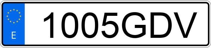 Numer rejestracyjny 1005GDV posiada BMW SERIE 1