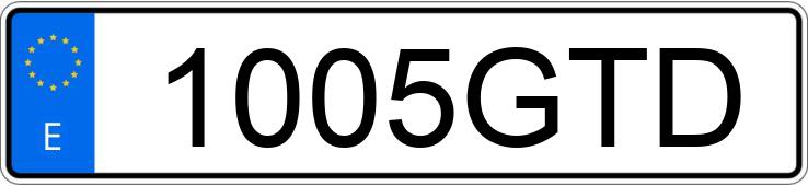 Numer rejestracyjny 1005GTD posiada SEAT LEON