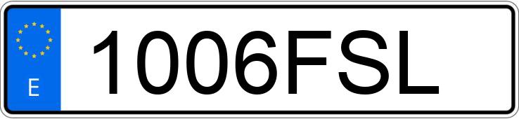 Numer rejestracyjny 1006FSL posiada SEAT ALTEA XL