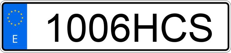 Numer rejestracyjny 1006HCS posiada AUDI A3