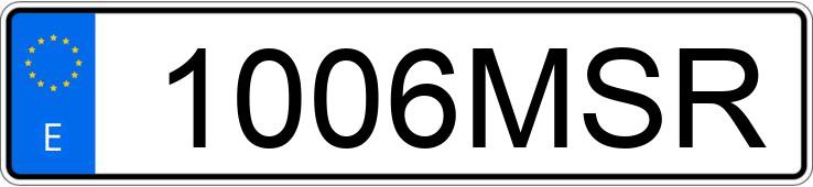 O número de registro 1006MSR tem SEAT IBIZA