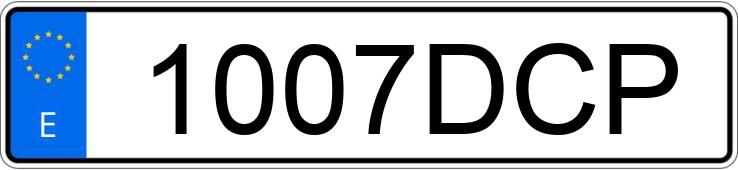 Numer rejestracyjny 1007DCP posiada RENAULT MEGANE