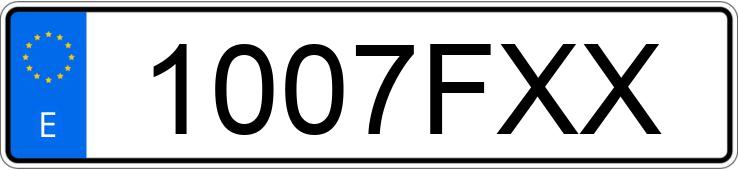 Numer rejestracyjny 1007FXX posiada BMW SERIE 5 E60 530D