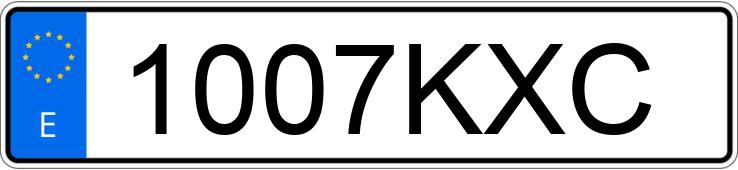 El número de registro 1007KXC tiene SEAT LEON
