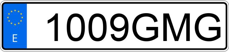 Numer rejestracyjny 1009GMG posiada VOLKSWAGEN TOURAN