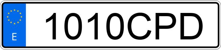 Numer rejestracyjny 1010CPD posiada KIA CARENS