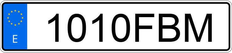 Numer rejestracyjny 1010FBM posiada BMW SERIE 3