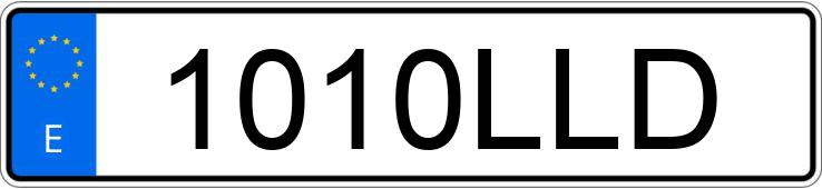 Numer rejestracyjny 1010LLD posiada HONDA CIVIC