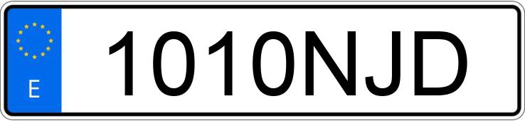 Numer rejestracyjny 1010NJD posiada AUDI A5