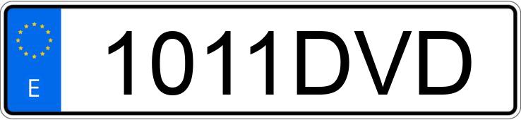 Numer rejestracyjny 1011DVD posiada IVECO DAILY