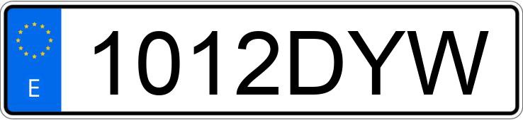 Numer rejestracyjny 1012DYW posiada CITROEN C4