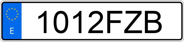 Numer rejestracyjny 1012FZB posiada TOYOTA YARIS