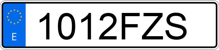 Numer rejestracyjny 1012FZS posiada PEUGEOT 307