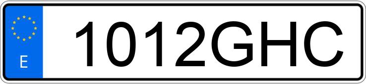 Numer rejestracyjny 1012GHC posiada YAMAHA YZF R