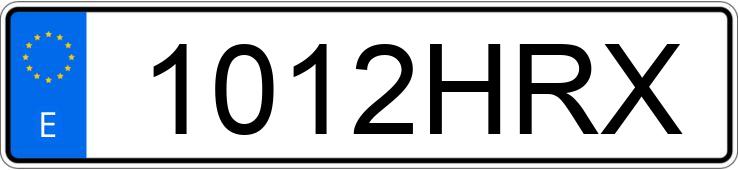 Numer rejestracyjny 1012HRX posiada SEAT MII Numer rejestracyjny 1012HRX posiada SEAT MII