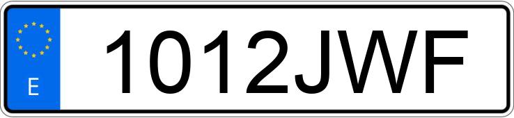 Numer rejestracyjny 1012JWF posiada BMW SERIE 5