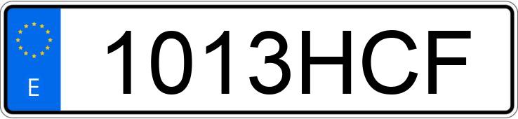 Numer rejestracyjny 1013HCF posiada MERCEDES VITO