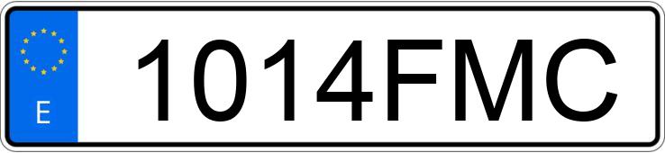 Numer rejestracyjny 1014FMC posiada AUDI A3