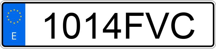 Numer rejestracyjny 1014FVC posiada VOLKSWAGEN GOLF