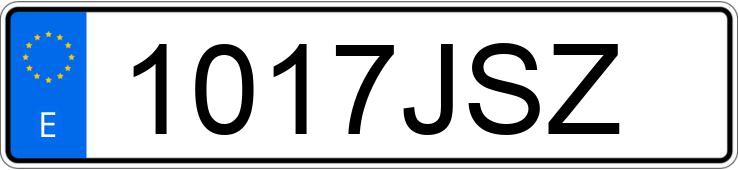 Die Registrierungsnummer 1017JSZ hat FIAT TIPO