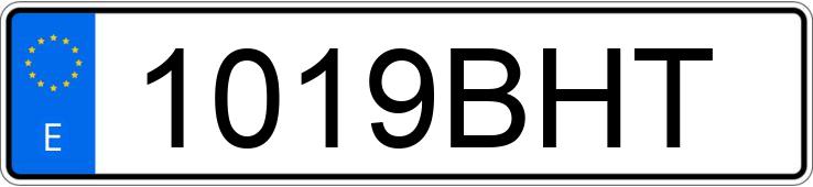 Numer rejestracyjny 1019BHT posiada FORD KA