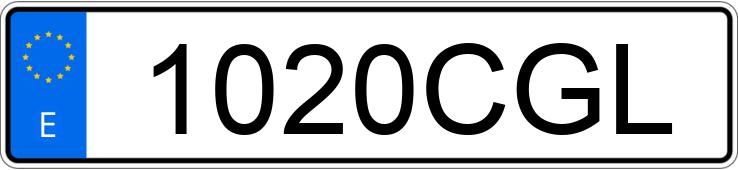 Numer rejestracyjny 1020CGL posiada SEAT TOLEDO
