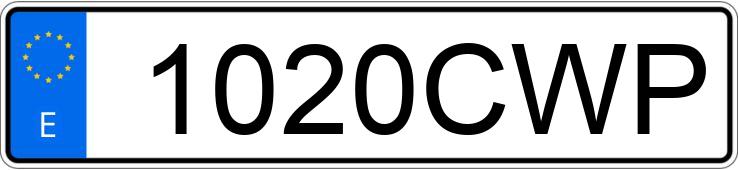 Numer rejestracyjny 1020CWP posiada FORD FOCUS