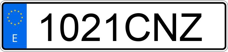 Numer rejestracyjny 1021CNZ posiada PEUGEOT 206