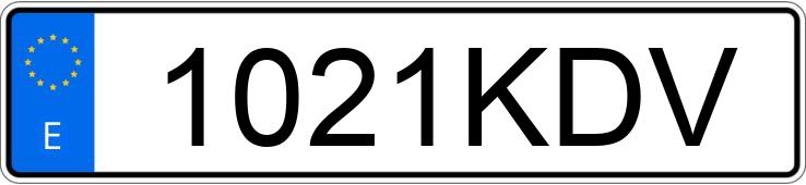 Numer rejestracyjny 1021KDV posiada AUDI A5 SPORTBACK