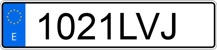 Numer rejestracyjny 1021LVJ posiada MERCEDES C (204)