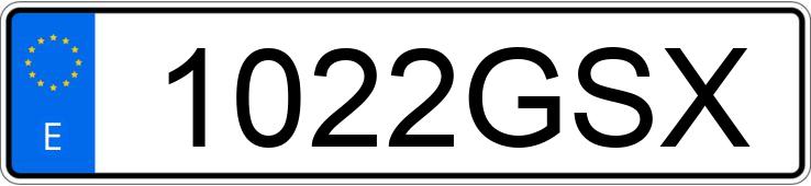 Numer rejestracyjny 1022GSX posiada AUDI A4