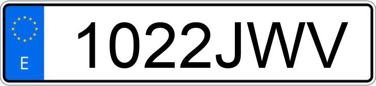 Numer rejestracyjny 1022JWV posiada NISSAN PULSAR