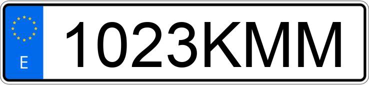 Numer rejestracyjny 1023KMM posiada RENAULT KADJAR