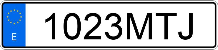 Numer rejestracyjny 1023MTJ posiada SEAT IBIZA