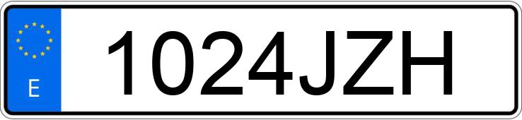 Numer rejestracyjny 1024JZH posiada PORSCHE 911