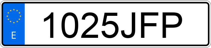 Numer rejestracyjny 1025JFP posiada AUDI RS3 SPORTBACK