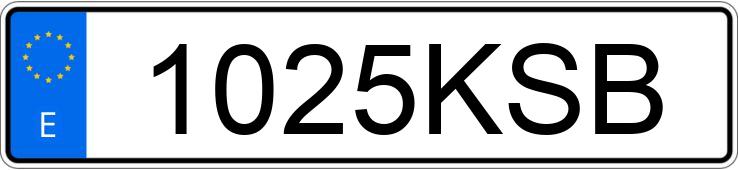 Numer rejestracyjny 1025KSB posiada VOLKSWAGEN GOLF Numer rejestracyjny 1025KSB posiada VOLKSWAGEN GOLF