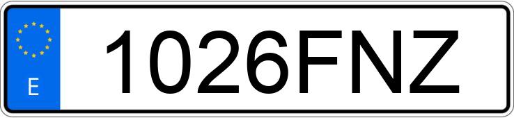 Numer rejestracyjny 1026FNZ posiada RENAULT TRAFIC