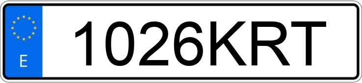 Numer rejestracyjny 1026KRT posiada TOYOTA C-HR