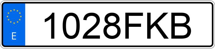 Numer rejestracyjny 1028FKB posiada VOLVO S40