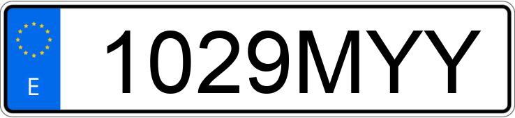 Numer rejestracyjny 1029MYY posiada TESLA MODEL 3