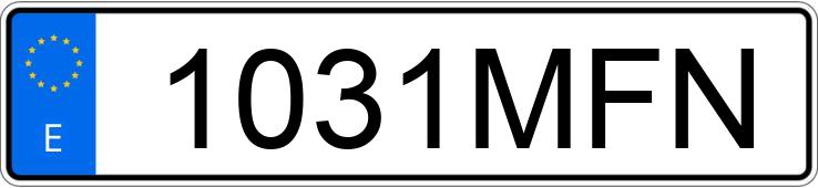 Numer rejestracyjny 1031MFN posiada MERCEDES GLK (204)