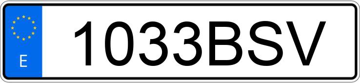 Numer rejestracyjny 1033BSV posiada AUDI A6