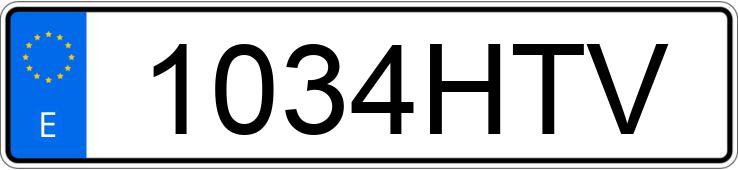 Numer rejestracyjny 1034HTV posiada BMW SERIE 3