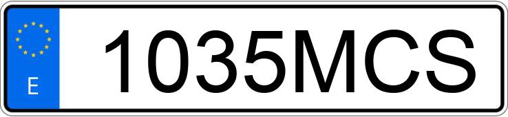 Numer rejestracyjny 1035MCS posiada TOYOTA YARIS CROSS