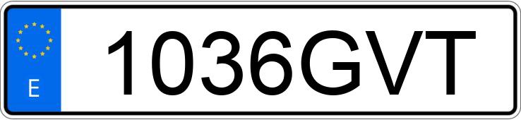 Numer rejestracyjny 1036GVT posiada IVECO DAILY